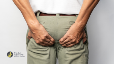 πρωκταλγία man in buttock pain